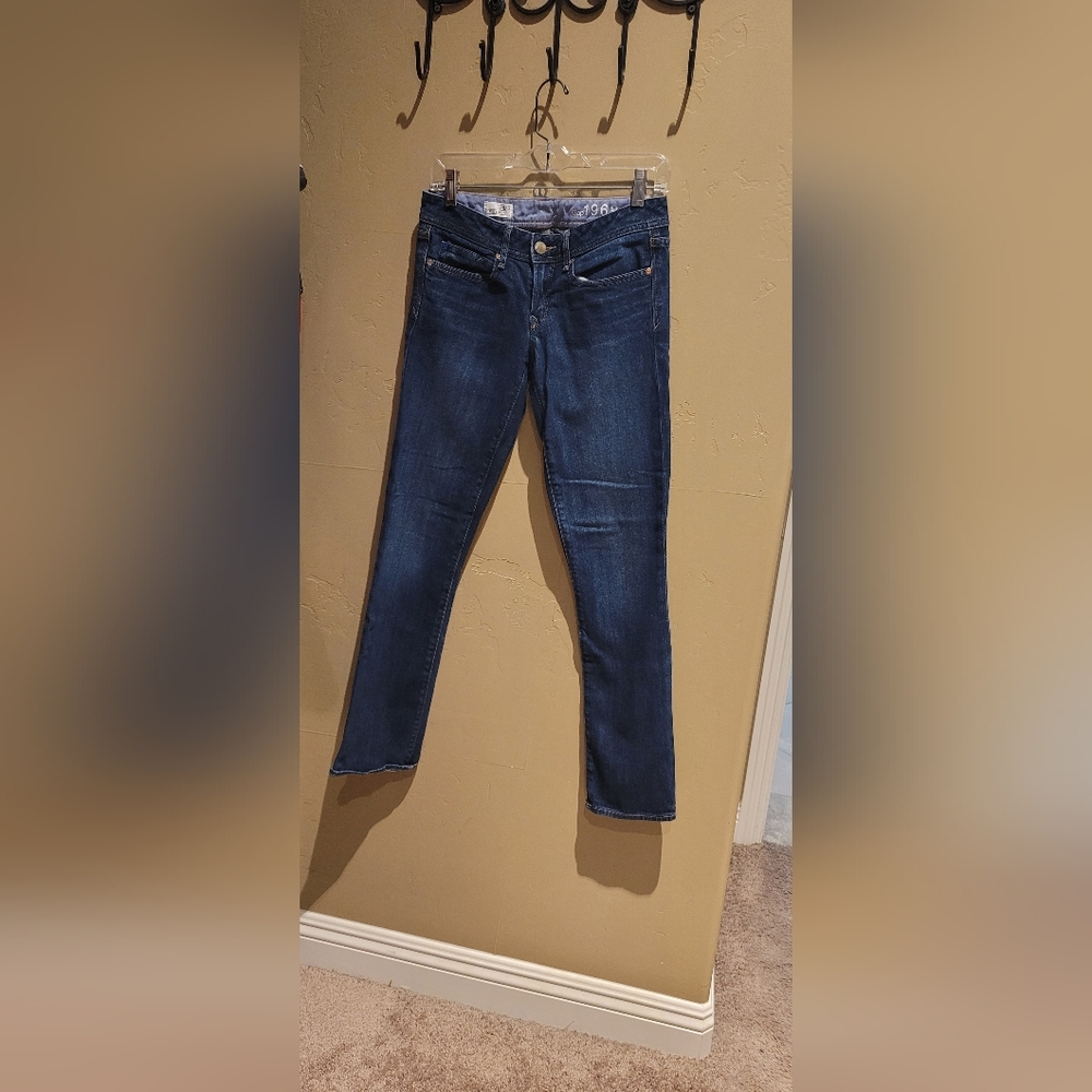 Dark blue straight jeans